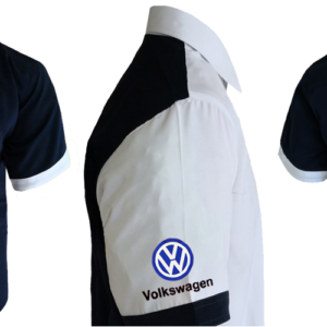 VW Shirt White-Navy