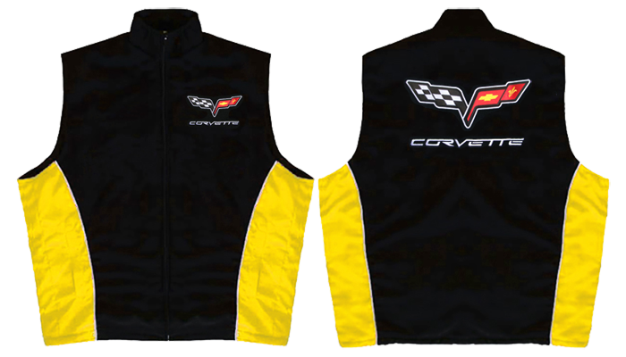 Corvette C6 Vest Blackyellow