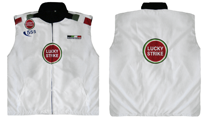 Honda Lucky Strike Vest White