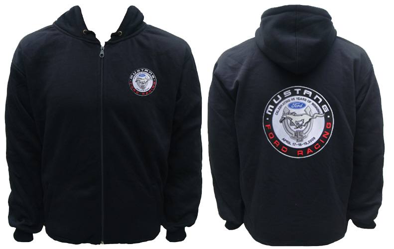 Ford Mustang Racing Hoodie Black