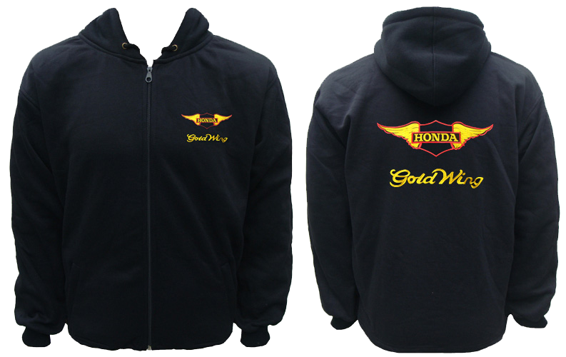 Gold Wing Hoodie Black