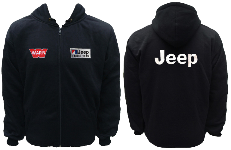 Jeep Warn Hoodie Black