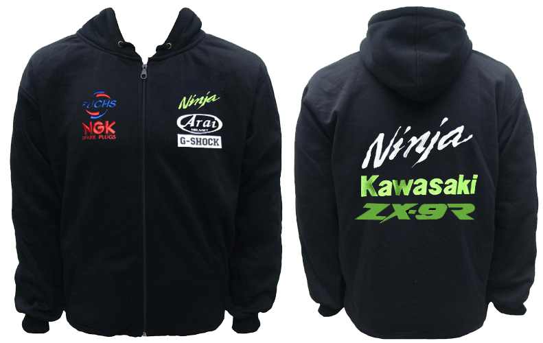 Kawasaki Ninja ZX-9R Hoodie Black