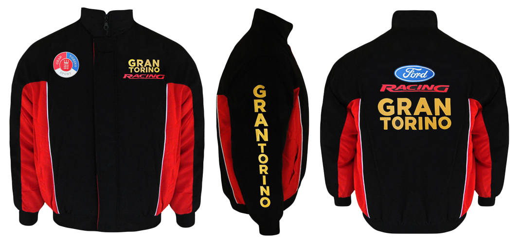 FORD GRAN TORINO JACKET BLACK RED